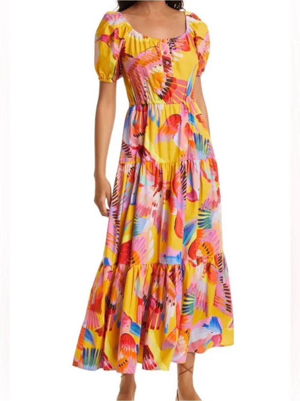 Neon Macaw Dress by Farm Rio